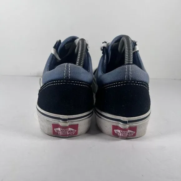 Vans Old Skool Two Tone Blue Lace Up Athletic Skateboard Shoes Men's Size 8.5 - Picture 4 of 8